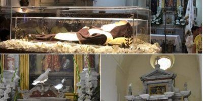 (FOTO) Bijela golubica doletjela na oltar crkve u kojoj  je bilo izloženo tijelo sv. Leopolda Mandića