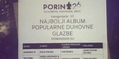 Nominacije za Porin 2019. u kategoriji najbolji album popularne duhovne glazbe