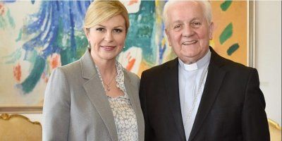 Susret biskupa Komarice i predsjednice RH Grabar-Kitarović