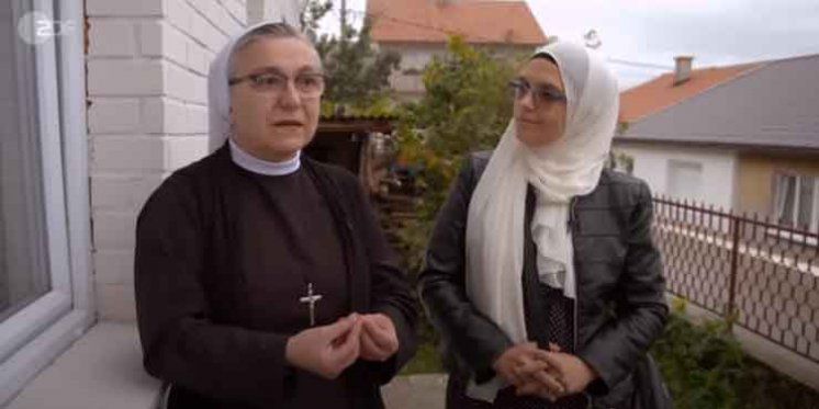 Njemačka televizija ZDF snimila reportažu o časnoj sestri milosrdnici Blanki Jeličić i mualimi Šejli kako zajedno pomažu potrebitima u Livnu