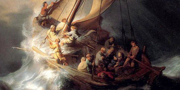 Isus stišava oluju na moru