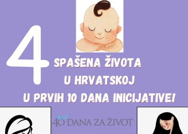 Iz 40 dana za život objavili: Spasili smo četiri života u prvih 10 dana inicijative