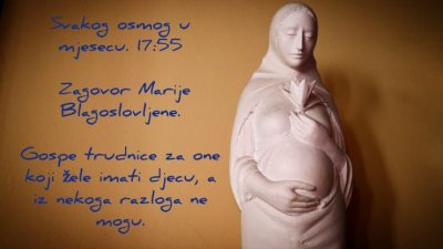 DOĐITE I VI Molitva ispred čudotvornog kipa Trudne Gospe na zagrebačkom Sigetu