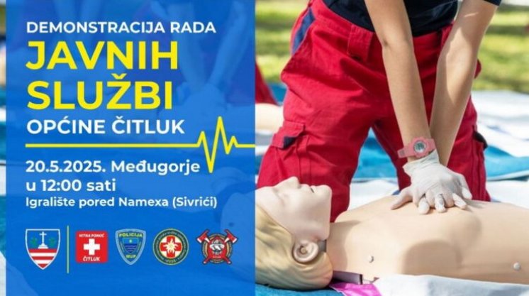 Najava demonstracije rada javnih službi općine Čitluk